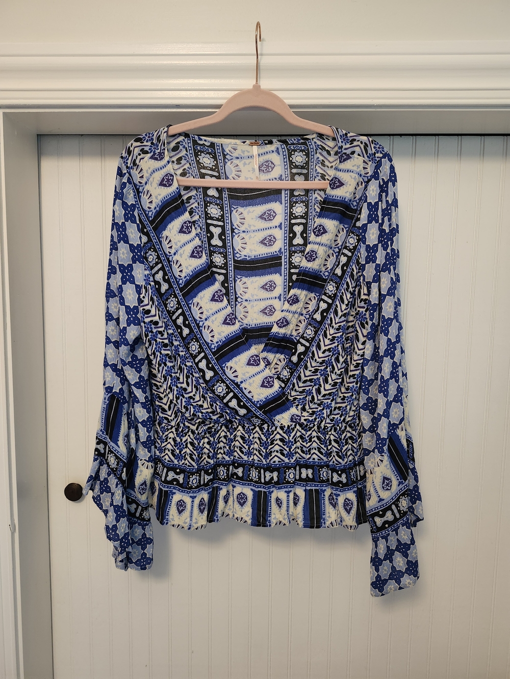Women’s Free People Long Sleeve Rosalie Wrap Top